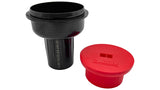 Paramount PCC2000 In-Floor Cleaning Head Ribbed Body with Cap- Black || 004-552-4730-03