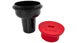 Paramount PCC2000 In-Floor Cleaning Head Ribbed Body with Cap- Black || 004-552-4730-03