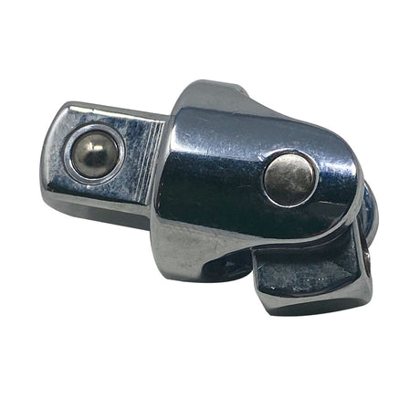 Chrome 1/2-inch drive universal joint adapter for cleaning tool use