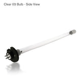 Paramount Clear O3 replacement lamp, showing glass tube and electrical connector.