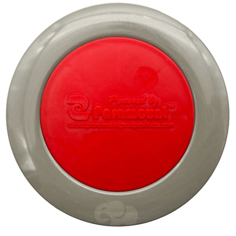 Taupe and red Paramount Pool Valet Retro single head kit cap with embossed logo