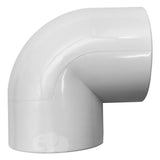 White 90-degree duct elbow connector for Vanish Single Head Kit