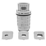 Blue Square Q360 Pop Up Head with Nozzles (White) | 011420WT