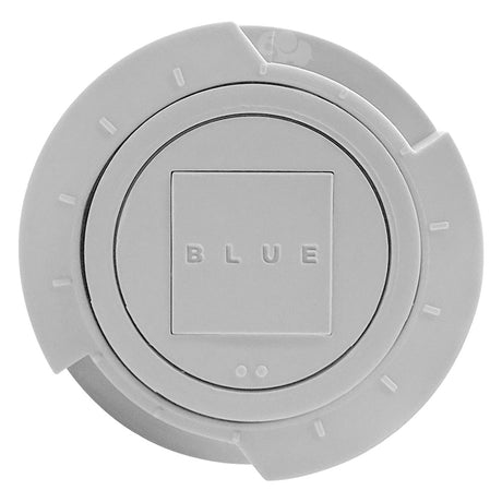White Blue Square Q360 pop up head with nozzles, front view