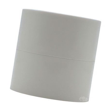 Blue square adapter sleeve with smooth light gray finish