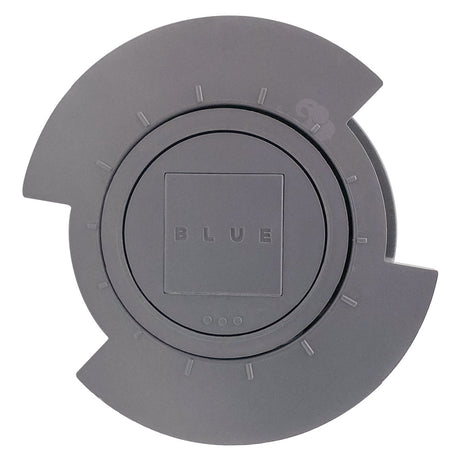 Gray Blue Square R360-PV3 pop-up head with circular cover and center BLUE logo