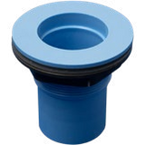 Blue Square blue V360 fiberglass collar fitting with black sealing ring.