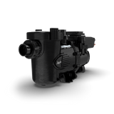Jandy ePump variable-speed pool pump with mounted SpeedSet controller, black