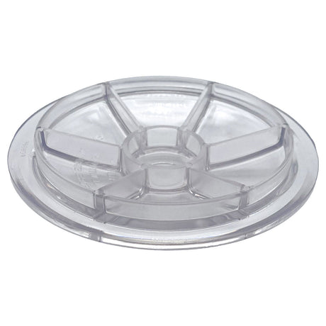 Clear Lexan pump cover for Pentair WhisperFlo, old style, round with reinforced ribs