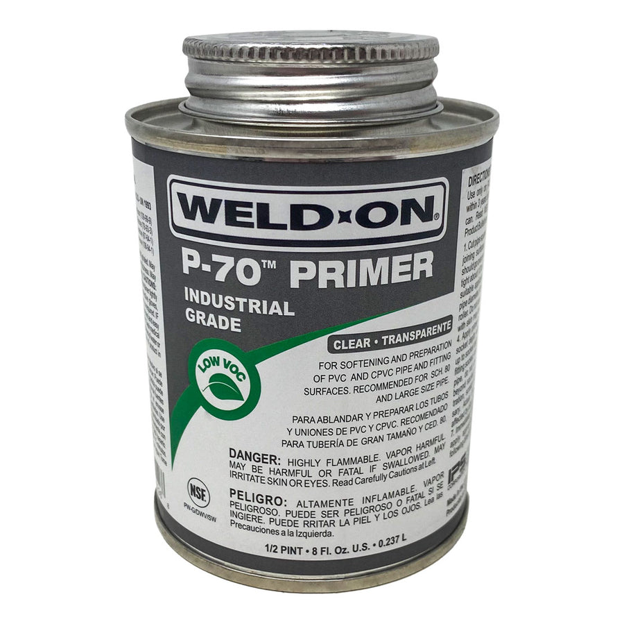 Weld-On P-70 Clear PVC Primer - Pint | 10226 – ePoolSupply