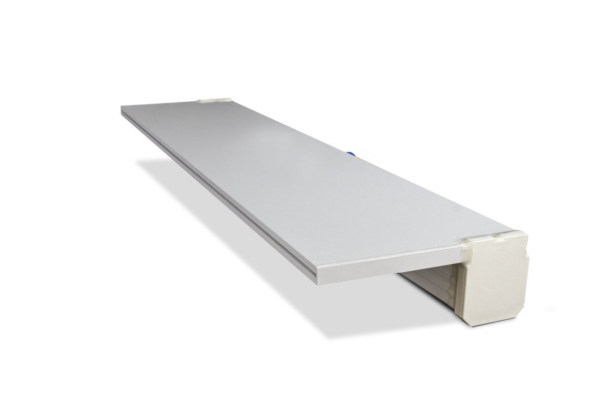Jandy 1' Sheer Descent Waterfall – White, 1" Standard Lip, Backfeed | 1101003