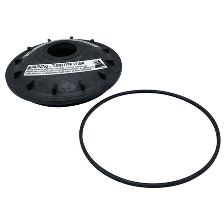 Pentair Triton sand filter buttress thread closure kit with black lid and O-ring gasket