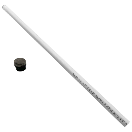 Pentair air bleed tube assembly for Clean & Clear Plus 420 sq ft filter, white PVC tube with black cap end