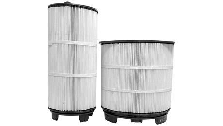 Two pleated replacement filter cartridges for Pentair System 3 Modular Media Filter S8M500, model 170148