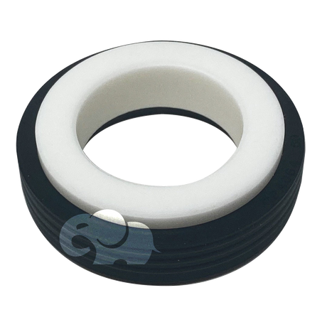 Pentair shaft seal replacement ring seal, black and white ceramic and rubber component