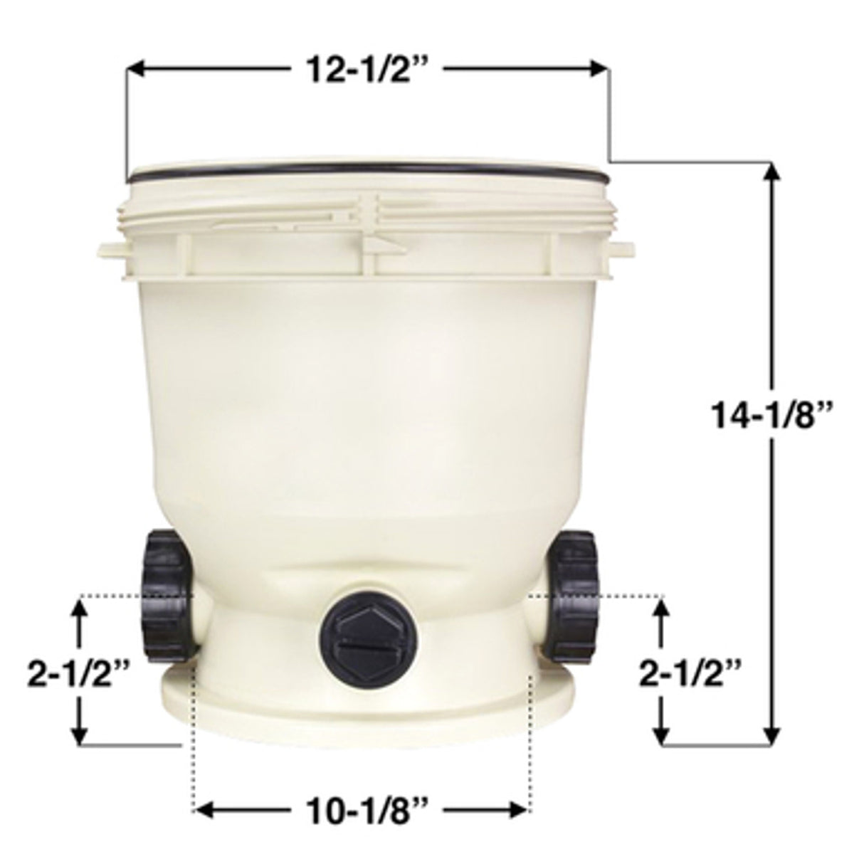 Pentair Almond Bottom Tank for Clean and Clear 75 SqFt Filters | 178554