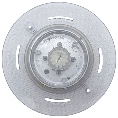Pentair EvoMax LED pool light assembly with clear round lens and mounting holes