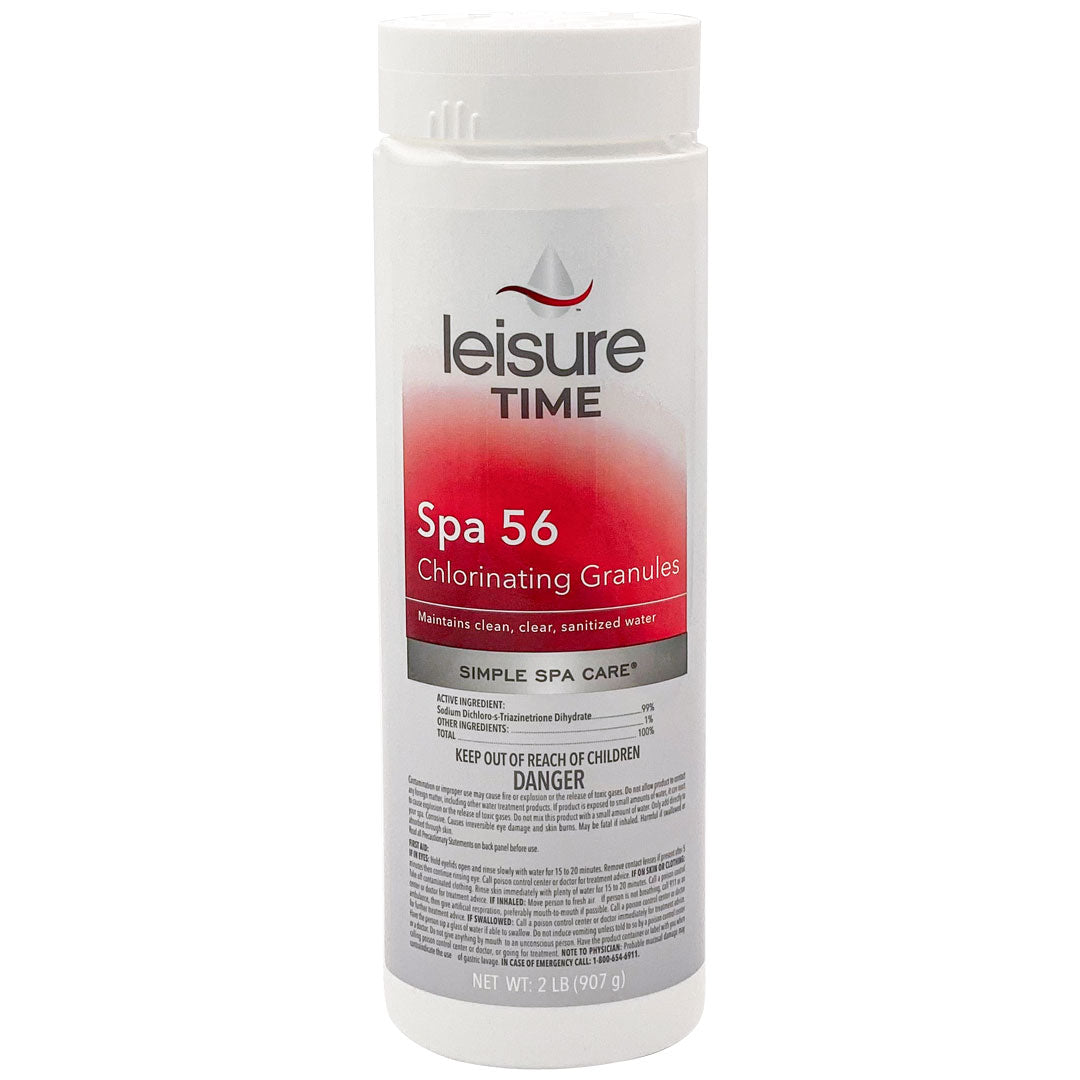 Leisure Time Spa 56 Chlorinating Granules | 22337A | Fast-Dissolving Sanitizer for Spas
