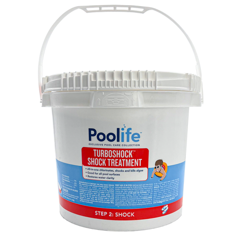 Poolife TurboShock shock treatment bucket with handle, 17 lb