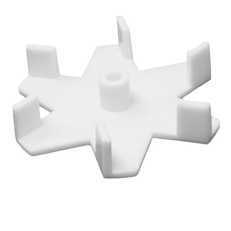 White plastic top feed water valve impeller for Pentair In-Floor system