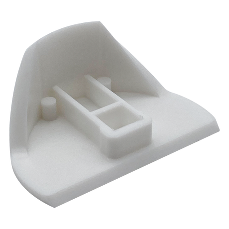 White replacement cam for Pentair A&A in-floor cleaning system 5-port T-valve, top feed