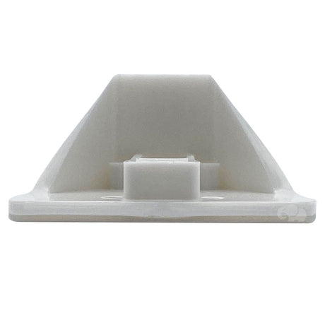 White plastic Pentair 5-port T-valve replacement cam for A&A in-floor cleaning system, top feed