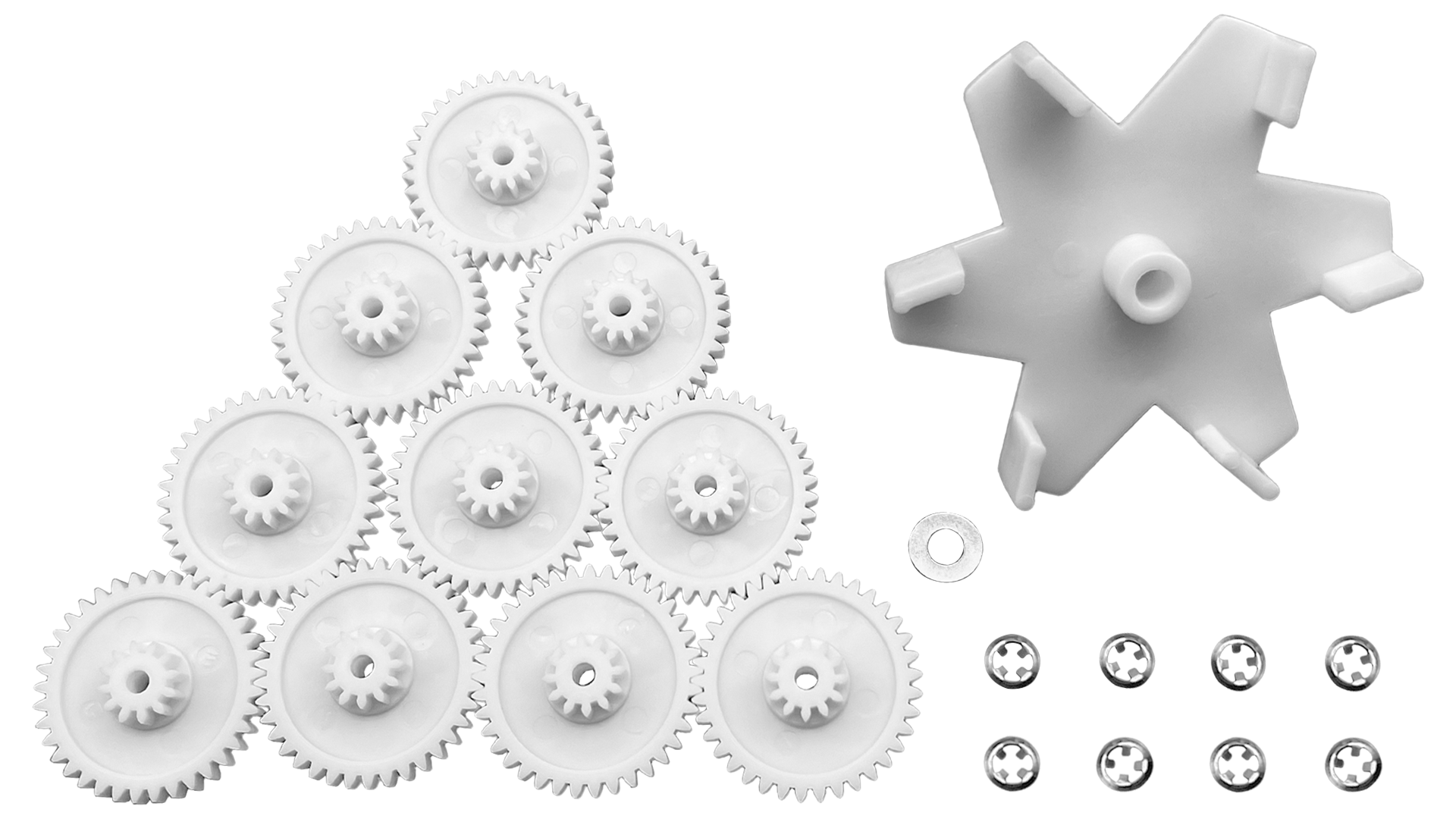 Top Feed Gear Kit for 5 & 6 Port Water Valves - Pentair In-Floor(A&A) | 230054