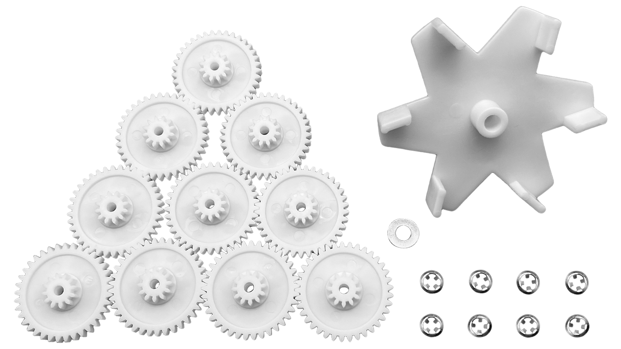 Top Feed Gear Kit for 5 & 6 Port Water Valves - Pentair In-Floor(A&A) | 230054