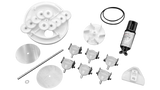 Low Profile Complete 6-Port T-Valve Retro-Fit Rebuild Gear Kit - Pentair In-Floor(A&A) | 230066