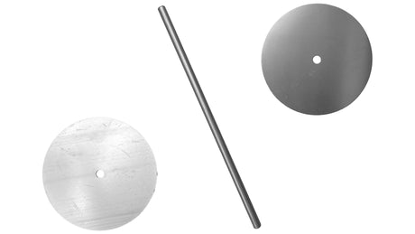 Pentair low profile 6-port T-valve retrofit rebuild gear kit with two round plates and metal rod
