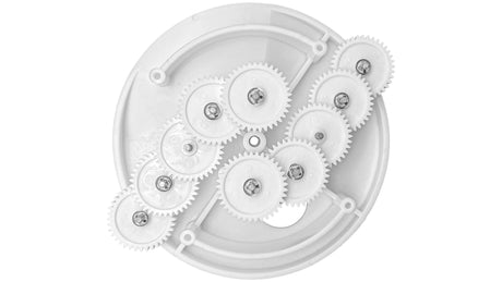 White plastic gear assembly for Pentair low profile 6-port T-valve retrofit rebuild kit