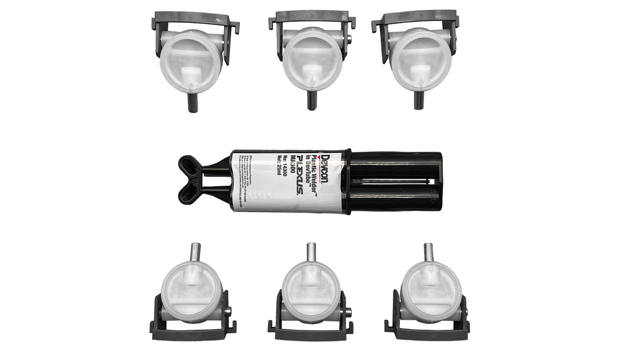 Low Profile Complete 6-Port T-Valve Retro-Fit Rebuild Gear Kit - Pentair In-Floor(A&A) | 230066