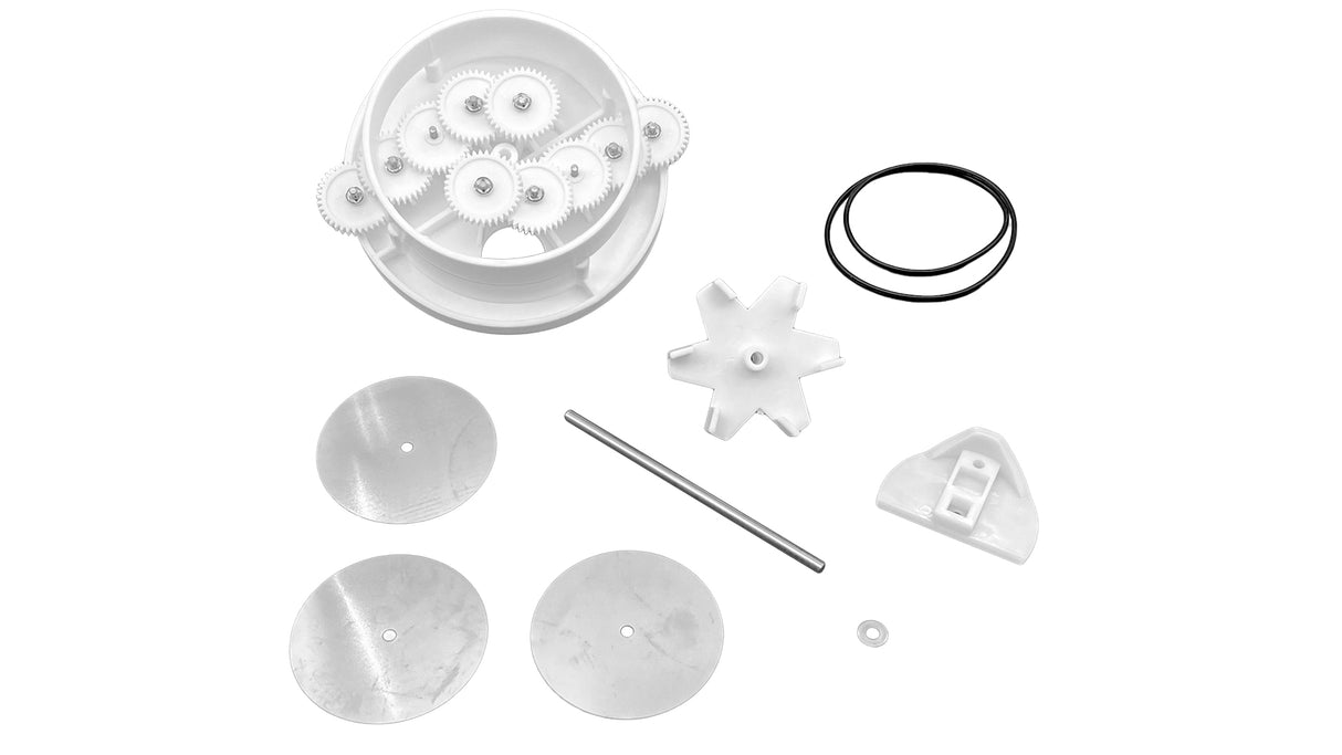 Top Feed Complete 6 Port T-Valve Rebuild Gear Kit - Pentair In-Floor(A&A) || 230068