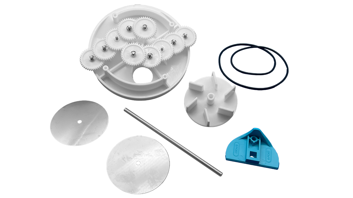 2" Low Profile Complete 6 Port T-Valve Rebuild Gear Kit - Pentair In-Floor(A&A) || 230069