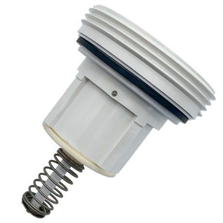 White Pentair Pool Valet replacement pop-up head with spring assembly