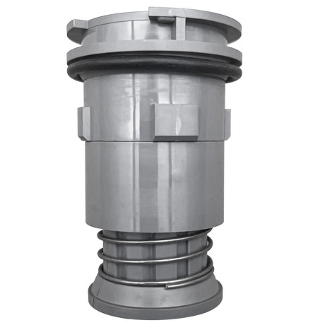 Pentair Gamma Series 4 Venturi pop-up head in dark gray with cylindrical body and spring base