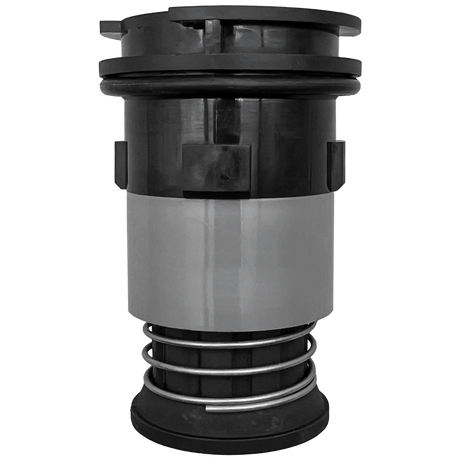 Black Venturi G4V pop-up sprinkler head with spring assembly, front view