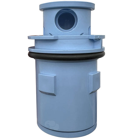 Pentair G4V Venturi pop-up head in Euro Blue with black O-ring seal, shown on a white background
