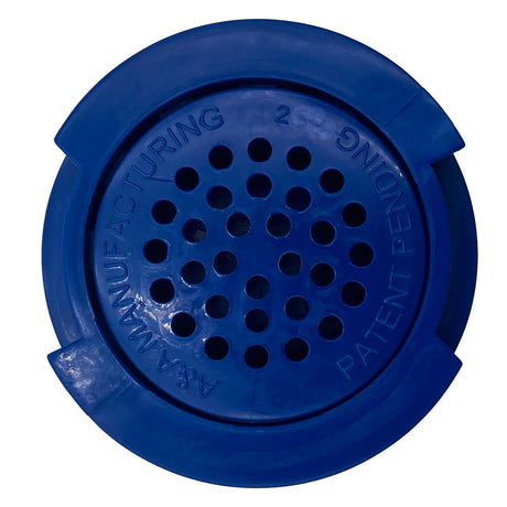 Dark blue Pentair/A&A G4V Venturi pop-up head with perforated center