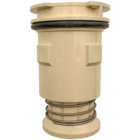 Tan Pentair G4V Venturi pop-up head with O-ring and spring base for in-floor pool cleaning system