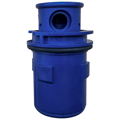 Dark blue Pentair G4 adjustable flow pop-up head sprinkler component with O-ring seal