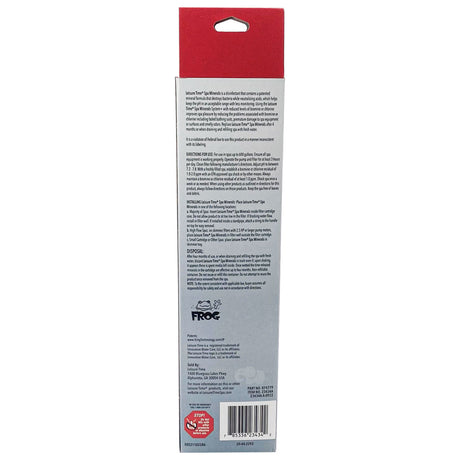 Leisure Time Spa Minerals box packaging with product instructions and barcode on the back panel