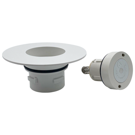 Pentair A&A Turbo Clean adapter package, white, with spring-loaded fitting components