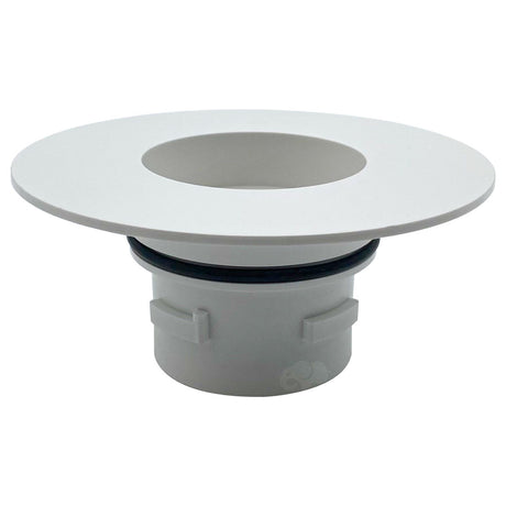 White Pentair A&A Turbo Clean adapter package with wide flange and gray cylindrical fitting