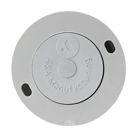 White Pentair Style 1 internal 9/16-inch orifice with two mounting slots
