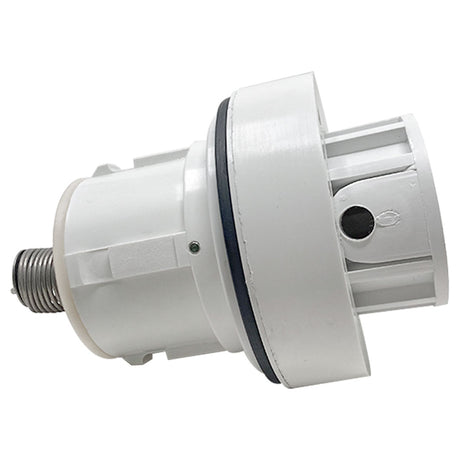 White low flow pop-up head with threaded metal fitting for Pentair in-floor pool cleaning system