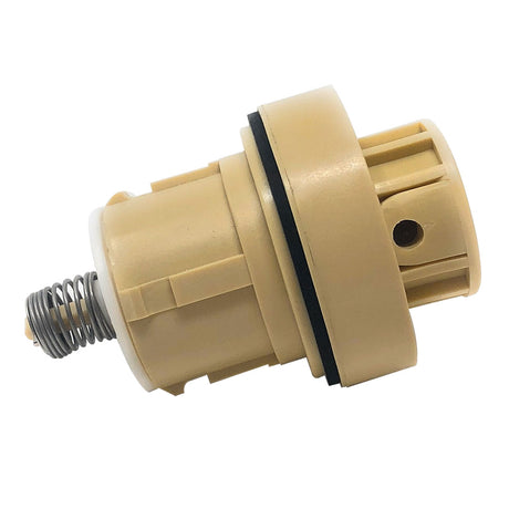 Tan low-flow pop-up head with spring assembly for Pentair in-floor cleaning system