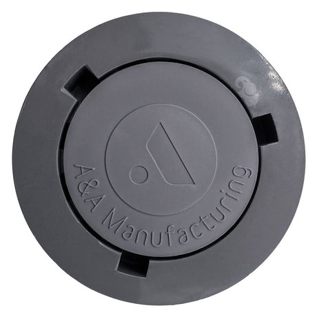 Gray Pentair Gamma Series 2 adjustable flow pop-up head with A&A Manufacturing logo