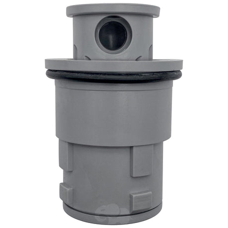 Light gray Gamma 2 Venturi pop-up head with black O-ring seal for Pentair in-floor pool system