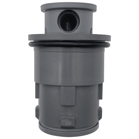 Gray Pentair Gamma 2 Venturi pop-up head for in-floor pool cleaning system